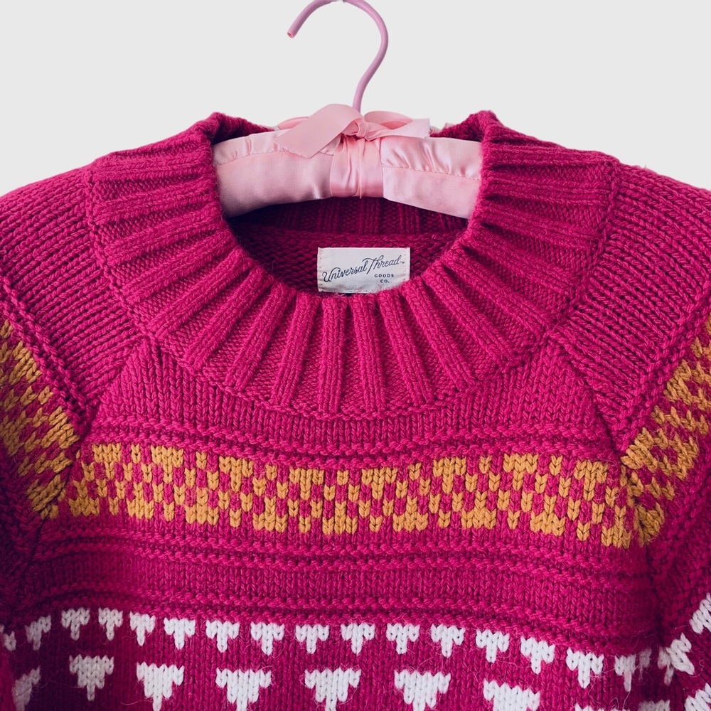 Universal Thread Pink Mock Neck Pullover Sweater - image 8